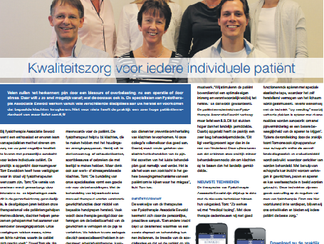 Fysiotherapie Eewold Woerden Advertorial